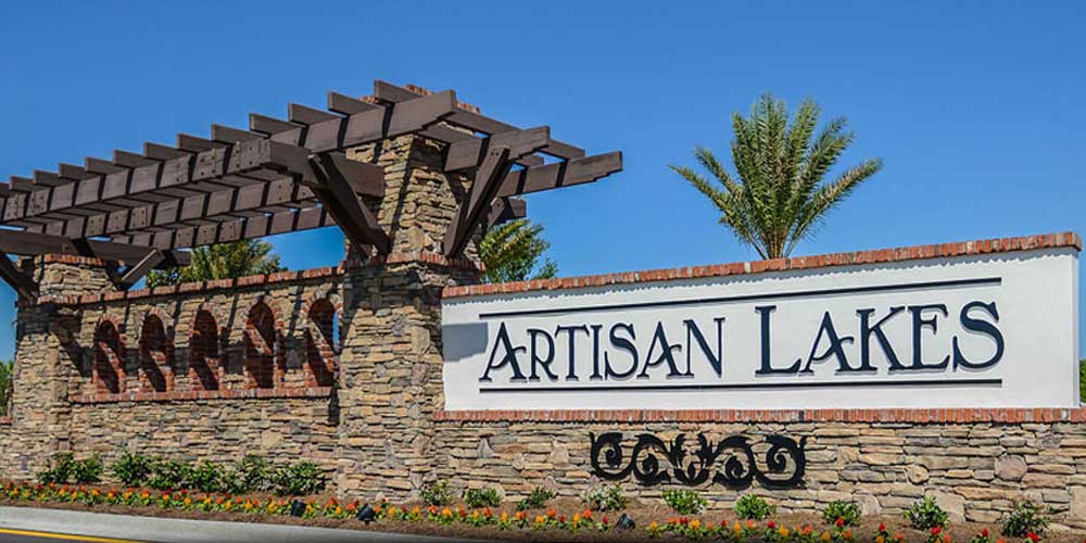 Artisan Lakes Entrance Sign
